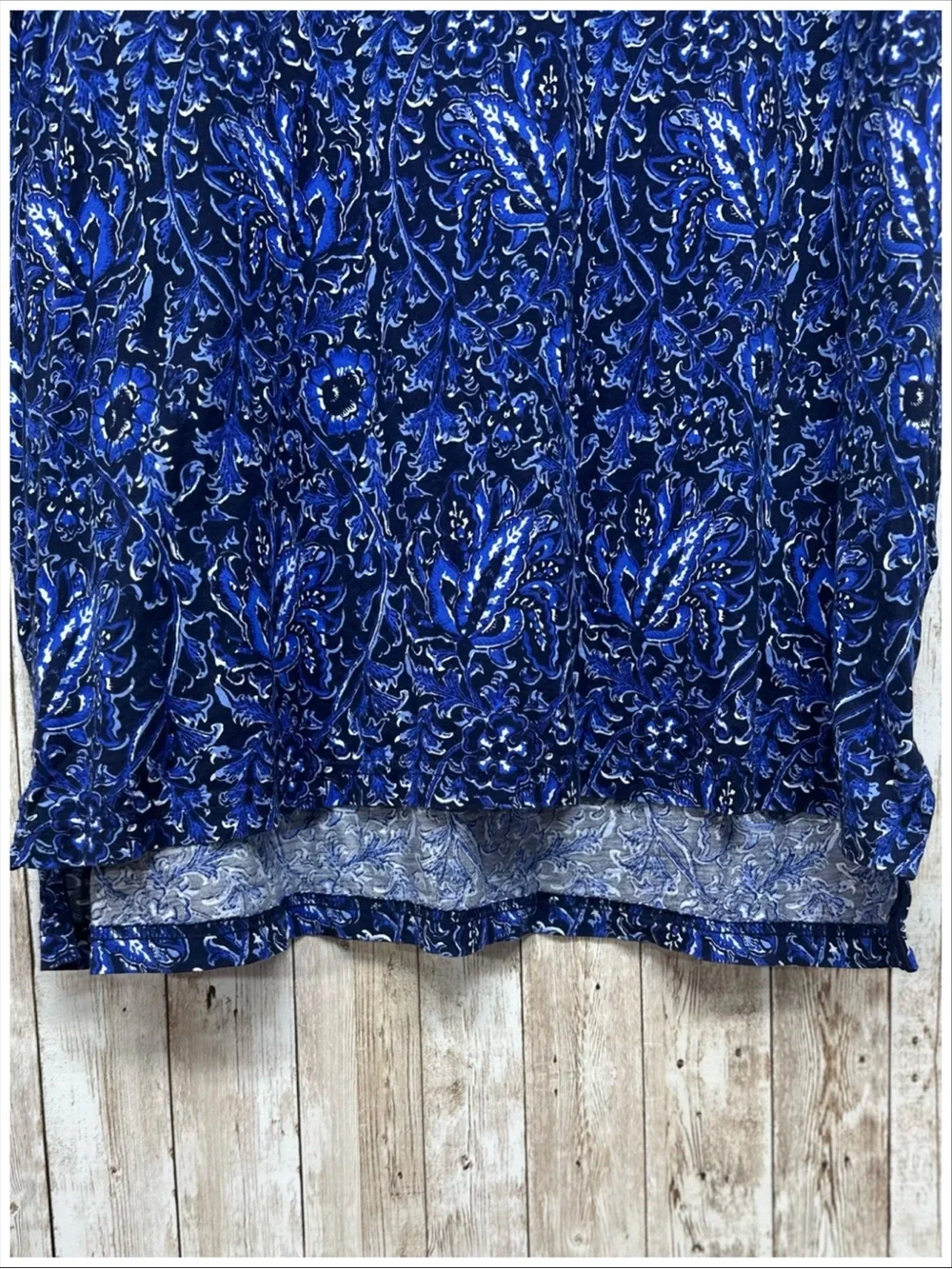 Polo Golf Ralph Lauren Blue Floral Paisley Cotton Polo ~ Size L ~ Item #6141
